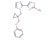 2-methyl-4-(1-{[1-(phenoxymethyl)cyclopropyl]methyl}-1H-imidazol-2-yl)-1,3-oxazole