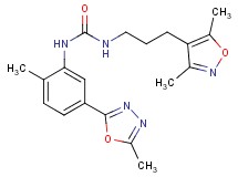 N-[3-(3,5-dimethylisoxazol-4-yl)propyl]-N'-[2-methyl-5-(5-methyl-1,3,4-oxadiazol-2-yl)phenyl]urea