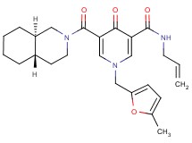 N-allyl-1-[(5-methyl-2-furyl)methyl]-5-[(4aS*,8aR*)-octahydro-2(1H)-isoquinolinylcarbonyl]-4-oxo-1,4-dihydro-3-pyridinecarboxamide