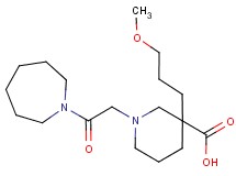 1-[2-(1-azepanyl)-2-oxoethyl]-3-(3-methoxypropyl)-3-piperidinecarboxylic acid