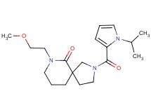 2-[(1-isopropyl-1H-pyrrol-2-yl)carbonyl]-7-(2-methoxyethyl)-2,7-diazaspiro[4.5]decan-6-one