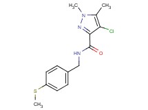 4-chloro-1,5-dimethyl-N-[4-(methylthio)benzyl]-1H-pyrazole-3-carboxamide