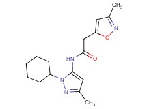 N-(1-cyclohexyl-3-methyl-1H-pyrazol-5-yl)-2-(3-methyl-5-isoxazolyl)acetamide