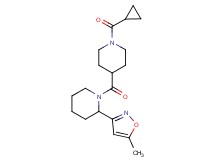 1-{[1-(cyclopropylcarbonyl)-4-piperidinyl]carbonyl}-2-(5-methyl-3-isoxazolyl)piperidine
