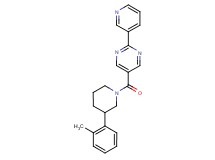 5-{[3-(2-methylphenyl)-1-piperidinyl]carbonyl}-2-(3-pyridinyl)pyrimidine