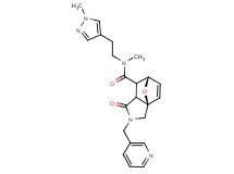 (3aR*,6S*)-N-methyl-N-[2-(1-methyl-1H-pyrazol-4-yl)ethyl]-1-oxo-2-(pyridin-3-ylmethyl)-1,2,3,6,7,7a-hexahydro-3a,6-epoxyisoindole-7-carboxamide
