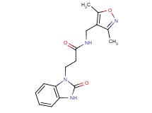 N-[(3,5-dimethylisoxazol-4-yl)methyl]-3-(2-oxo-2,3-dihydro-1H-benzimidazol-1-yl)propanamide