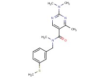 2-(dimethylamino)-N,4-dimethyl-N-[3-(methylthio)benzyl]-5-pyrimidinecarboxamide