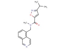 3-isopropyl-N-(5-isoquinolinylmethyl)-N-methyl-5-isoxazolecarboxamide