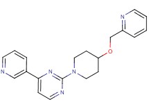 4-(3-pyridinyl)-2-[4-(2-pyridinylmethoxy)-1-piperidinyl]pyrimidine