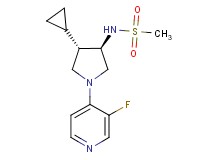 N-[rel-(3R,4S)-4-cyclopropyl-1-(3-fluoro-4-pyridinyl)-3-pyrrolidinyl]methanesulfonamide hydrochloride