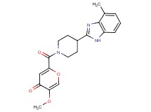 5-methoxy-2-{[4-(4-methyl-1H-benzimidazol-2-yl)-1-piperidinyl]carbonyl}-4H-pyran-4-one