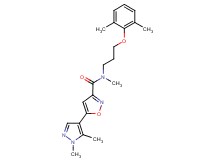 N-[3-(2,6-dimethylphenoxy)propyl]-5-(1,5-dimethyl-1H-pyrazol-4-yl)-N-methylisoxazole-3-carboxamide