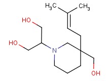 2-[3-(hydroxymethyl)-3-(3-methyl-2-buten-1-yl)-1-piperidinyl]-1,3-propanediol