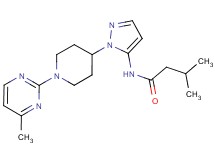 3-methyl-N-{1-[1-(4-methylpyrimidin-2-yl)piperidin-4-yl]-1H-pyrazol-5-yl}butanamide