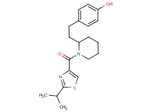 4-(2-{1-[(2-isopropyl-1,3-thiazol-4-yl)carbonyl]-2-piperidinyl}ethyl)phenol