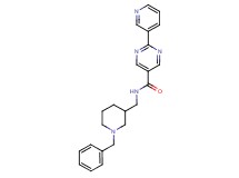 N-[(1-benzyl-3-piperidinyl)methyl]-2-(3-pyridinyl)-5-pyrimidinecarboxamide