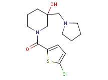 1-[(5-chloro-2-thienyl)carbonyl]-3-(pyrrolidin-1-ylmethyl)piperidin-3-ol