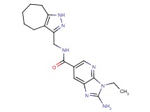 2-amino-3-ethyl-N-(1,4,5,6,7,8-hexahydrocyclohepta[c]pyrazol-3-ylmethyl)-3H-imidazo[4,5-b]pyridine-6-carboxamide