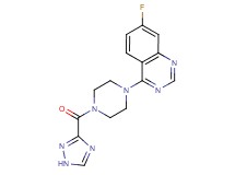 7-fluoro-4-[4-(1H-1,2,4-triazol-3-ylcarbonyl)piperazin-1-yl]quinazoline
