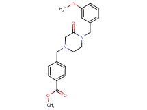 methyl 4-{[4-(3-methoxybenzyl)-3-oxo-1-piperazinyl]methyl}benzoate