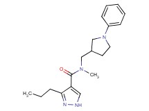 N-methyl-N-[(1-phenyl-3-pyrrolidinyl)methyl]-3-propyl-1H-pyrazole-4-carboxamide