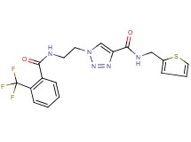 N-(2-thienylmethyl)-1-(2-{[2-(trifluoromethyl)benzoyl]amino}ethyl)-1H-1,2,3-triazole-4-carboxamide