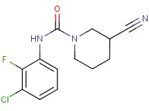 N-(3-chloro-2-fluorophenyl)-3-cyanopiperidine-1-carboxamide