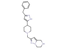 2-{[4-(3-benzyl-1H-pyrazol-5-yl)-1-piperidinyl]methyl}-4,5,6,7-tetrahydropyrazolo[1,5-a]pyrazine dihydrochloride
