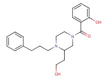 2-{[3-(2-hydroxyethyl)-4-(3-phenylpropyl)-1-piperazinyl]carbonyl}phenol