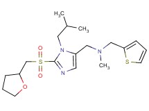 ({1-isobutyl-2-[(tetrahydro-2-furanylmethyl)sulfonyl]-1H-imidazol-5-yl}methyl)methyl(2-thienylmethyl)amine