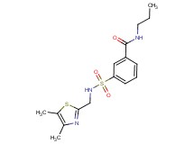 3-({[(4,5-dimethyl-1,3-thiazol-2-yl)methyl]amino}sulfonyl)-N-propylbenzamide