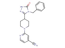 2-[4-(4-benzyl-5-oxo-4,5-dihydro-1H-1,2,4-triazol-3-yl)piperidin-1-yl]isonicotinonitrile