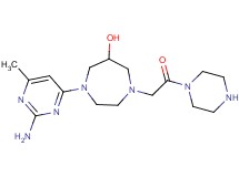 1-(2-amino-6-methyl-4-pyrimidinyl)-4-[2-oxo-2-(1-piperazinyl)ethyl]-1,4-diazepan-6-ol dihydrochloride