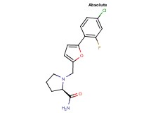 (2R)-1-{[5-(4-chloro-2-fluorophenyl)-2-furyl]methyl}pyrrolidine-2-carboxamide