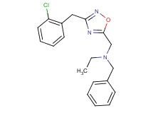 N-benzyl-N-{[3-(2-chlorobenzyl)-1,2,4-oxadiazol-5-yl]methyl}ethanamine