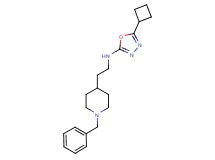 N-[2-(1-benzylpiperidin-4-yl)ethyl]-5-cyclobutyl-1,3,4-oxadiazol-2-amine