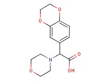 2,3-dihydro-1,4-benzodioxin-6-yl(morpholin-4-yl)acetic acid