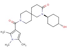 2-(trans-4-hydroxycyclohexyl)-9-[(1,2,5-trimethyl-1H-pyrrol-3-yl)carbonyl]-2,9-diazaspiro[5.5]undecan-3-one