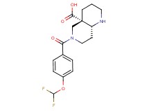 (4aS*,8aR*)-6-[4-(difluoromethoxy)benzoyl]octahydro-1,6-naphthyridine-4a(2H)-carboxylic acid