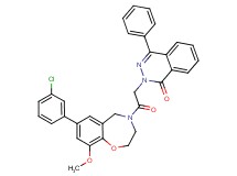 2-{2-[7-(3-chlorophenyl)-9-methoxy-2,3-dihydro-1,4-benzoxazepin-4(5H)-yl]-2-oxoethyl}-4-phenyl-1(2H)-phthalazinone