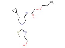 N-{rel-(3R,4S)-4-cyclopropyl-1-[4-(hydroxymethyl)-1,3-thiazol-2-yl]-3-pyrrolidinyl}-2-propoxyacetamide hydrochloride