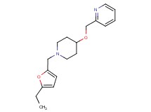 2-[({1-[(5-ethyl-2-furyl)methyl]piperidin-4-yl}oxy)methyl]pyridine