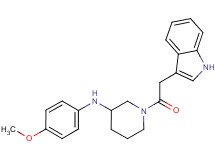 1-(1H-indol-3-ylacetyl)-N-(4-methoxyphenyl)-3-piperidinamine