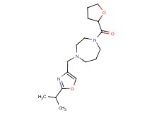1-[(2-isopropyl-1,3-oxazol-4-yl)methyl]-4-(tetrahydrofuran-2-ylcarbonyl)-1,4-diazepane