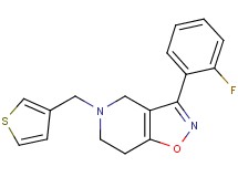 3-(2-fluorophenyl)-5-(3-thienylmethyl)-4,5,6,7-tetrahydroisoxazolo[4,5-c]pyridine