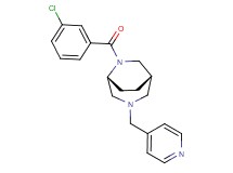 (1S*,5R*)-6-(3-chlorobenzoyl)-3-(4-pyridinylmethyl)-3,6-diazabicyclo[3.2.2]nonane
