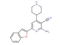 2-amino-6-(1-benzofuran-2-yl)-4-piperidin-4-ylnicotinonitrile