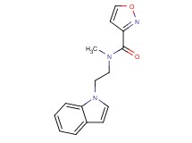 N-[2-(1H-indol-1-yl)ethyl]-N-methylisoxazole-3-carboxamide