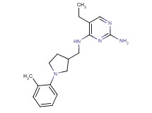 5-ethyl-N~4~-{[1-(2-methylphenyl)pyrrolidin-3-yl]methyl}pyrimidine-2,4-diamine